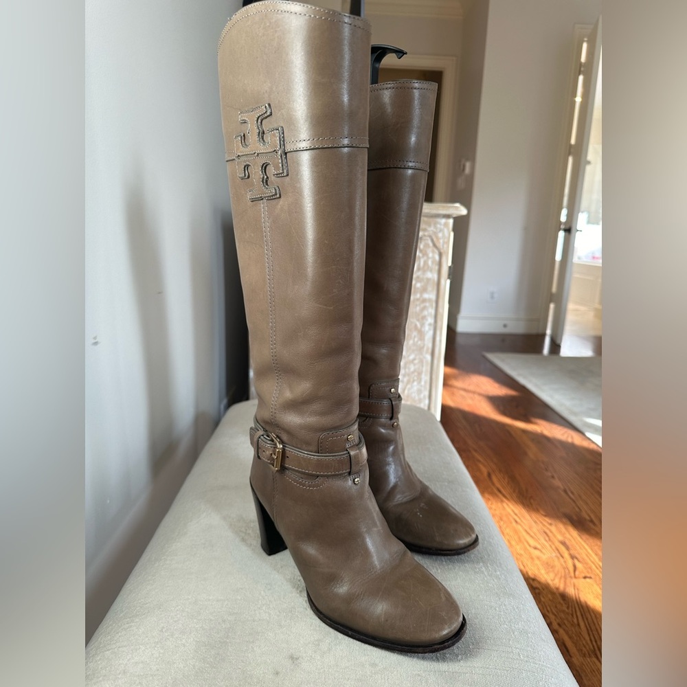 Tory Burch Gray Leather Women’s Boot